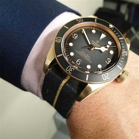 tudor black bay bronze 23mm strap|tudor black bay rubber strap.